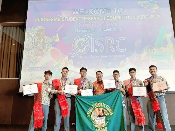 Dari Limbah Ikan Hingga Deodoran Herbal, Siswa SMA Harapan 3 Delitua Raih Medali Di ISRC 2026